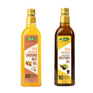 Groundnut Oil & Mustard Oil Combo Pack (1ltr)